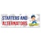 Signmission Starters And Alternators Mechanic Banner Concession Stand Food Truck Single Sided B-72-30158 - alternate 1